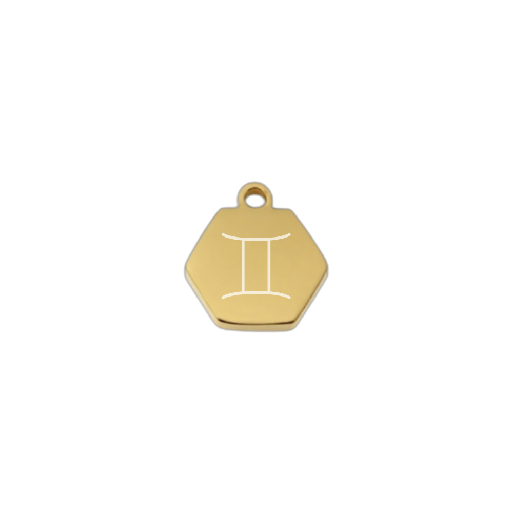 Tiny zodiac charm with fine Chain