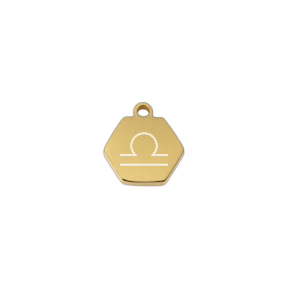 Tiny zodiac charm with fine Chain