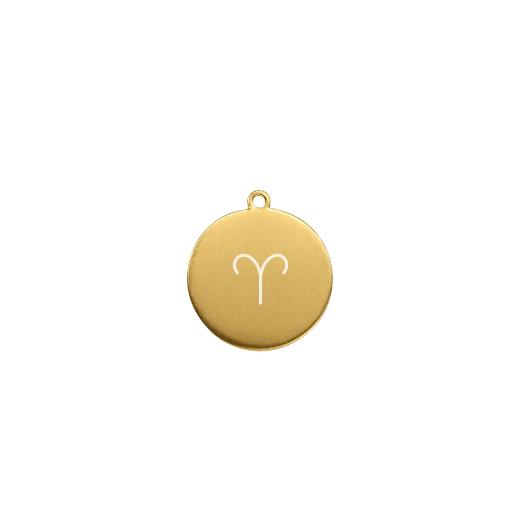 Tiny zodiac charm with fine Chain